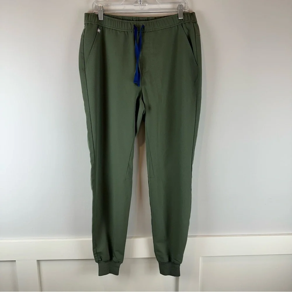 Figs Men’s Green Tansen Jogger Medical Nursing Scrub Pants Size Medium